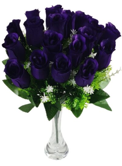 Bukiet róży x18 fioletowy
