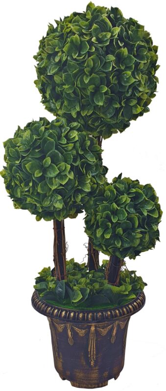 Drzewko sztuczne 75 cm bukszpan 3 kulki