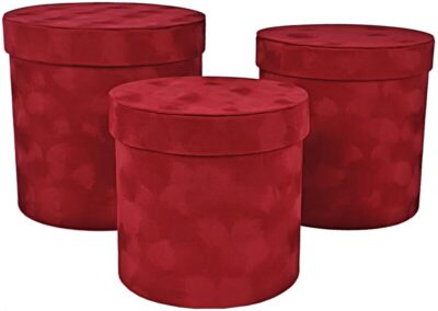 Flower box WELUR x3 7228 czerwony