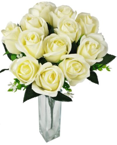 Bukiet róży x12 BR68 Ecru