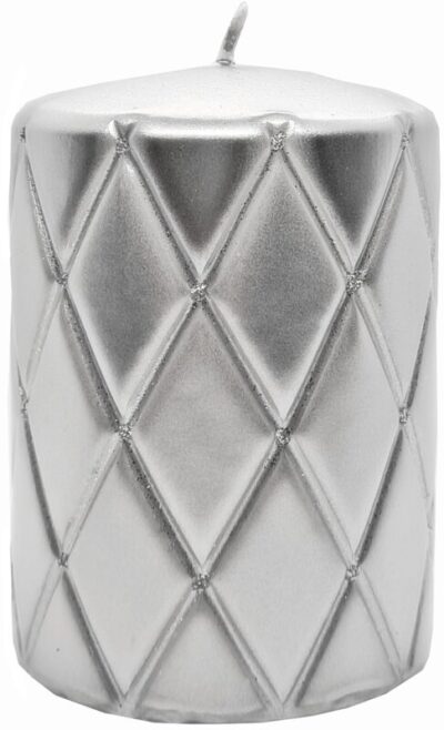 Świeca florencja srebrna 10 cm