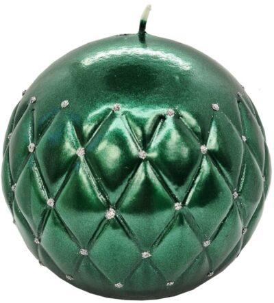 Świeca florencja zielona kula 12 cm