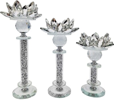 Zestaw świeczników lotos x3 HB03