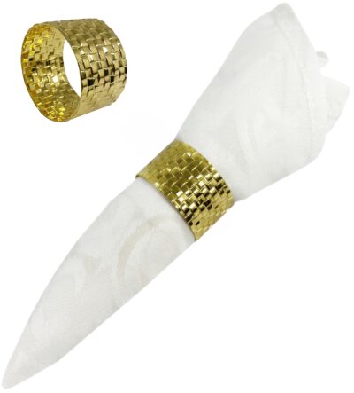 Pierścień obrączka na serwetę x4 Q25A