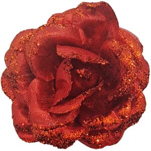 RÓZA BROKAT CZERWONA