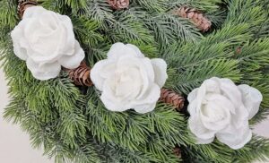 RÓŻA BIAŁA BROKAT 3