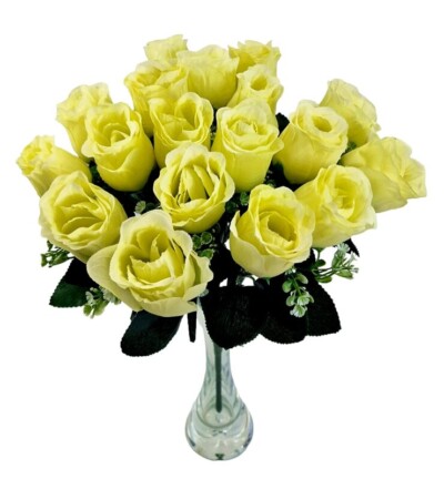 Bukiet róży x18 limonka