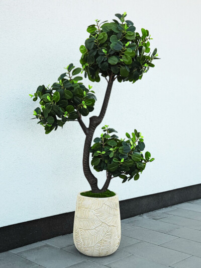 Drzewo Laurowiśnia 130 cm 3 kule sztuczne drzewo