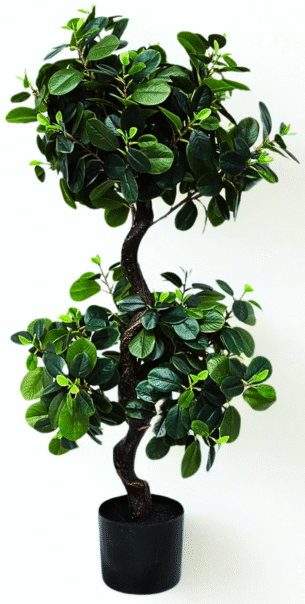 Drzewo Laurowiśnia 100 cm 2 kule sztuczne drzewko