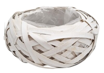 OSŁONKA RATTANOWA ⌀ 20CM BIAŁA
