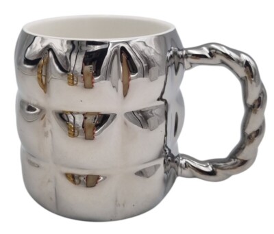 KUBEK PIKOWANY 8066 350ML SREBNY