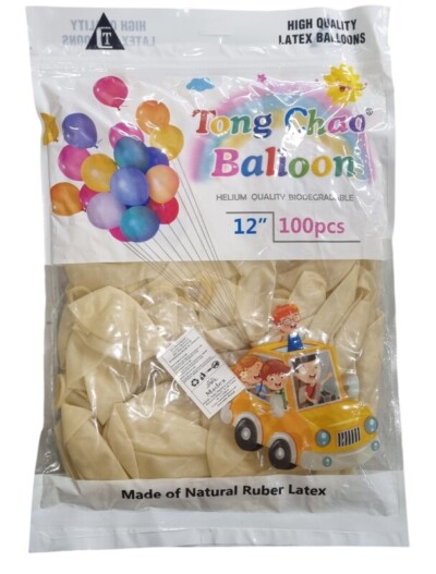 BALONY LATEKSOWE 12 CALI 100 SZTUK PRZEŹROCZYSTE TM19