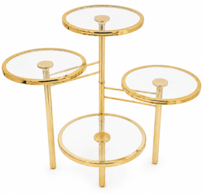 Patera  4-poziomowa JX-979 złota