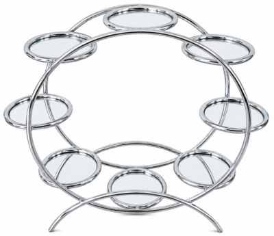 Patera Karuzela 8 poziomów JX1112-2 XL Srebrna