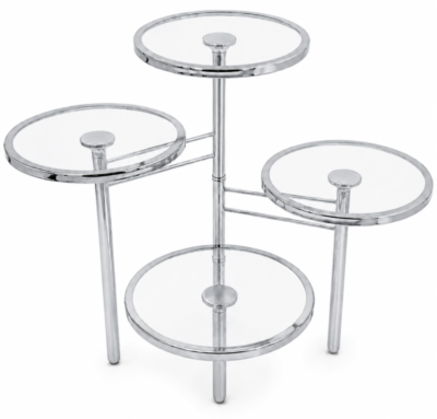 Patera 4-poziomowa JX-979 srebrna