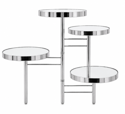 Patera 4-poziomowa JX-980 srebrna