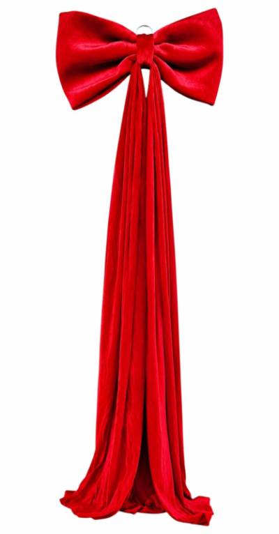 Kokarda duża dekoracyjna XXL 200cm 75cm czerwona